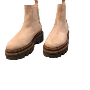 New DIVA TRUE Tan Suede Ankle Boots Size 37 European/size 7.5 American